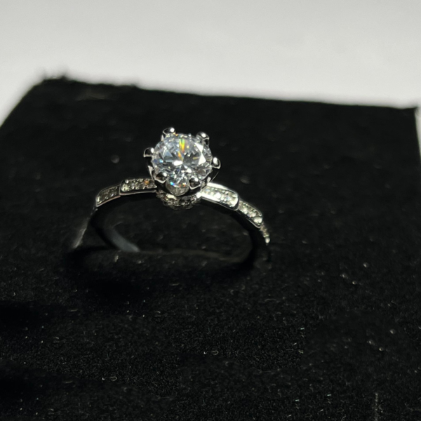 Elegant Shiny Silver Love Ring: A Timeless Symbol of Affection - Image 3