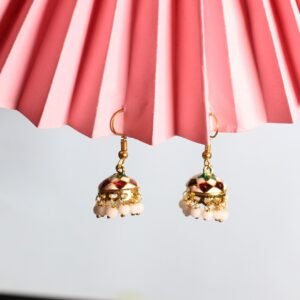 Red and Green Traditional Jhumki