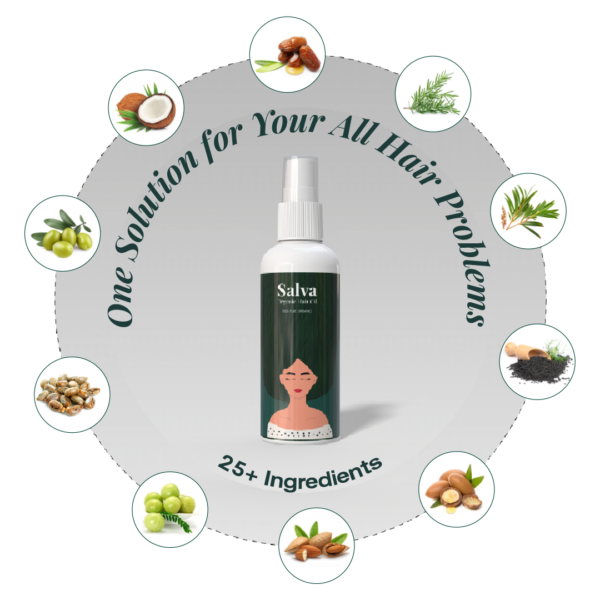 Salva Organic Hair Oil - Image 2